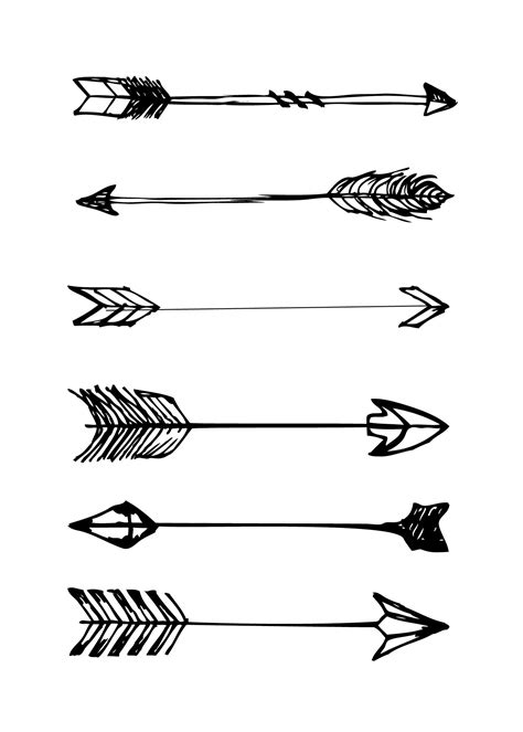 27 Images Of Arrows Template Printable Large Bfegy Free Printable
