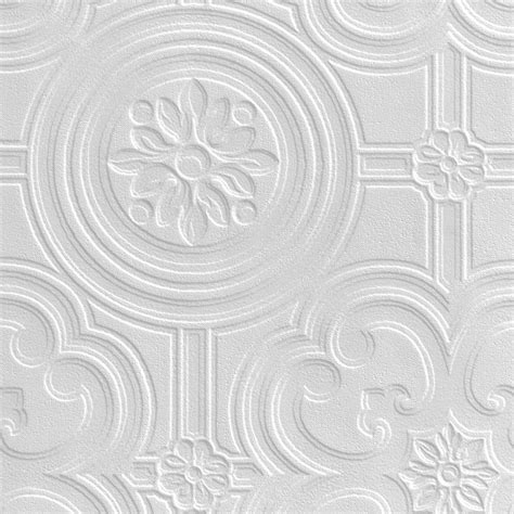 Retford Anaglypta Luxury Egon White Ceiling Paintable Wallpaper