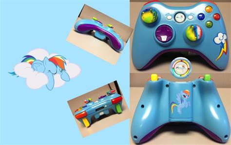 Rainbow Dash Custom Designed Xbox Controller By Cardi Ologydeviantart