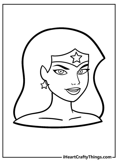 Printable Wonder Woman Coloring Pages Updated 2022 Outline Drawings