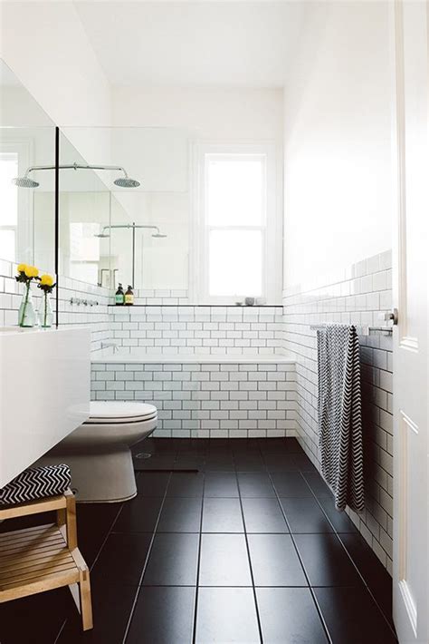 You just need some long and thin black subway tiles like these ones, and then you arrange them in a diagonal pattern. Do's & Don'ts for Decorating with Black Tile - Maria ...