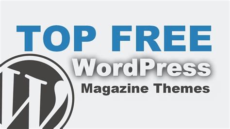 Magazine Wordpress Themes Best Free Magazine Themes Youtube
