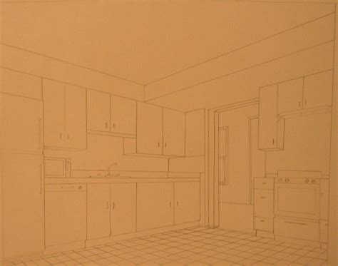Two Point Perspective Kitchen By Plusvexatious On Deviantart