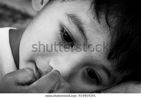 Face Cute Little Boy Sad Alone Stock Photo 419859241 Shutterstock