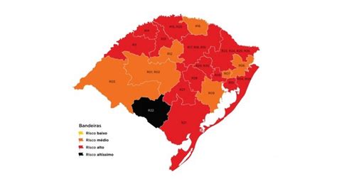 Vamos colocar uma bandeira preta na nossa janela, para mostrar ao nosso governo, o nosso total. No primeiro mapa preliminar de 2021, RS volta a ter região ...