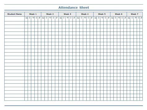 Attendance Sheet Template Attendance Sheet Template Attendance Sheet