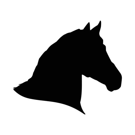 silueta de cabeza de caballo 5154669 vector en vecteezy