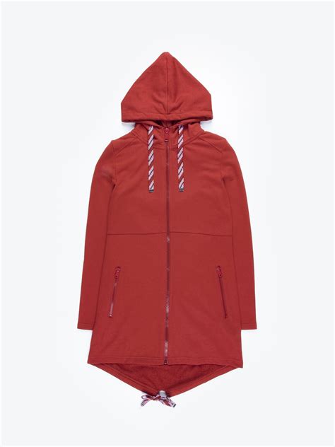 Longline Zip Up Hoodie Gate