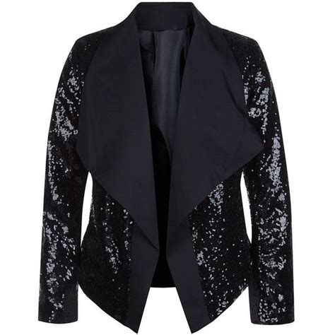 Mela Black Sequin Jacket Black Sequin Jacket Sparkly Jackets Sequin