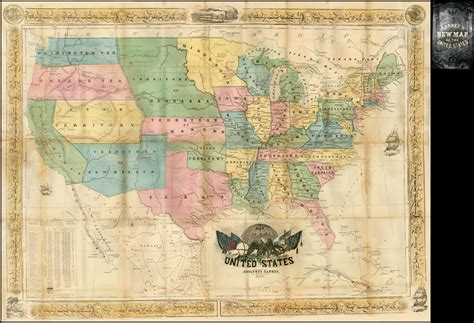 Us In 1854 Vivid Maps