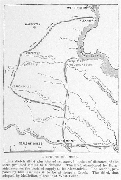 Richmond Map Routes Civil War Pictures