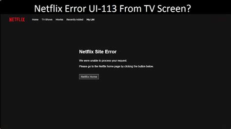 Como Consertar O Codigo De Erro Ui 113 Da Netflix Resolvido Tv Hot