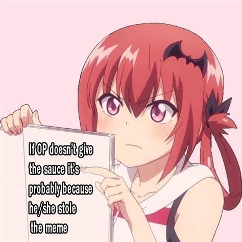 Satania Speaks Out Anime Girls Holding Signs Know Your Meme