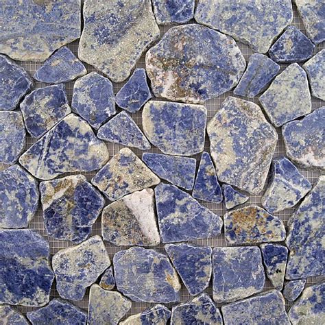 Solistone 10 Pack 12 In X 12 In Solistone Blue Natural Stone Mosaic