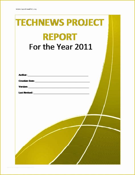 Free Report Templates Of Project Report Template Free Formats Excel