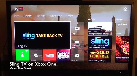Sling Tv On Xbox One Youtube