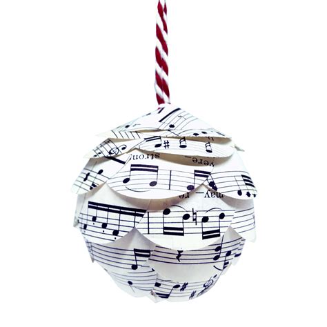 We can also define christmas as a time of special music. Music Christmas Ornaments, Up-Cycled Sheet Music by Joshua ...