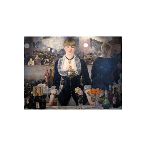 It depicts a scene in the folies bergère nightclub in paris. A Bar at the Folies-Bergère- Reprodukcje obrazów - Fedkolor