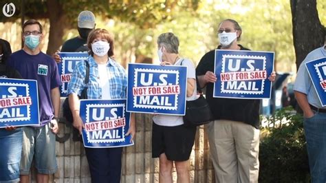 Post Office Workers Protest After Mail Sorting Machines Were Removed Youtube