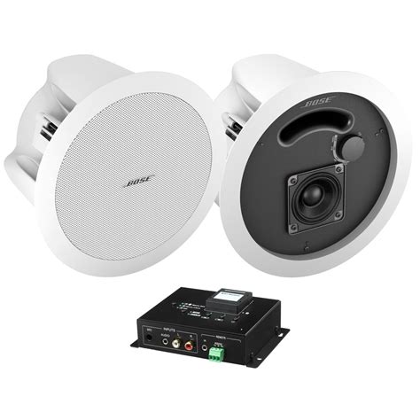 Wireless Bluetooth Hotel Room System With 2 In Ceiling Speakers And