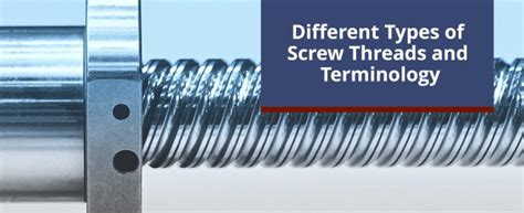 Types Of Screw Threads And Terminology All Points Fasteners