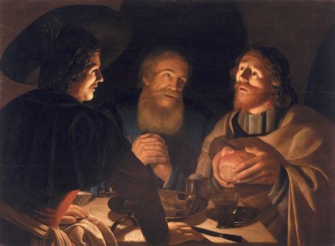 Supper At Emmaus Painting By Cryn Hendricksz Volmaryn