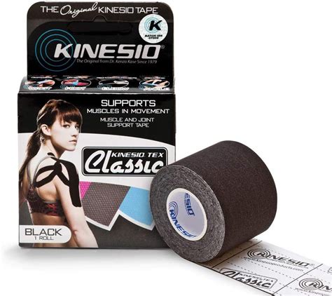 Kinesio Taping Kinesiology Tape Tex Classic Black 2 In