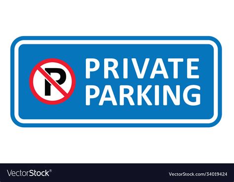 Car Parking Space Zone Icon Royalty Free Vector Image