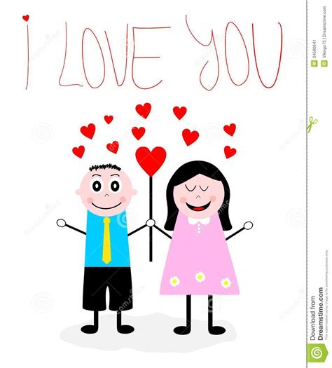 Images Of Love Cartoon Picture Boy And Girl