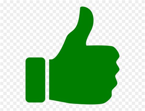 Free Thumbs Up Icon Green Th Clip Art Green Thumbs Up Icon Png
