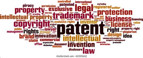 Patent Word Cloud Concept Vector Illustration Stock Vector Royalty Free Shutterstock