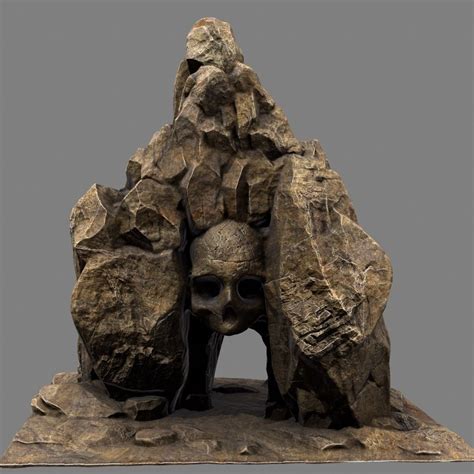 Skull Cave 3d Model Cgtrader