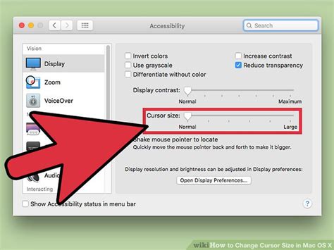 How To Change Cursor Size In Mac Os X 9 Steps With Pictures
