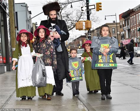 Jewish Children In Brooklyn Dress Up In Colorful Costumes As They