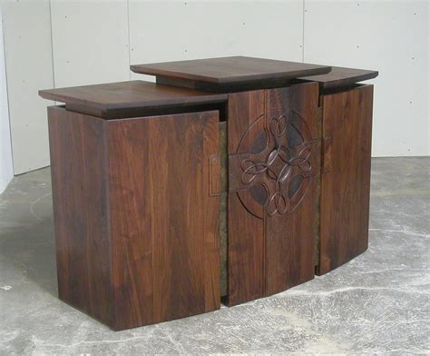 Hand Crafted Communion Table And Pulpit For Church In Portland Oregon