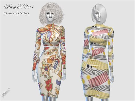 Dress N301 By Pizazz From Tsr • Sims 4 Downloads