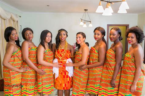Ghanaian Ladies In Their Traditional Wedding Outfit Be Inspired