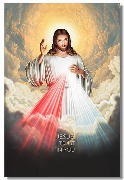 Jesus Divine Mercy Christ Being Trust Painting