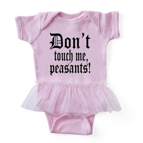 Don T Touch Me Peasants Baby Tutu Bodysuit Ballerina Style Dont