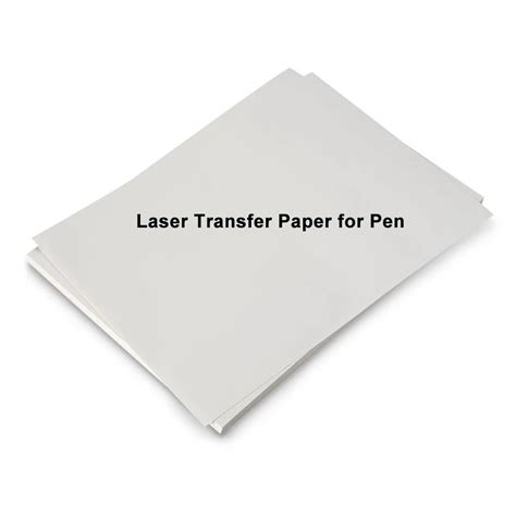 100sheets A4 Hard Surface Printable Laser Transfer Paper For Pen In