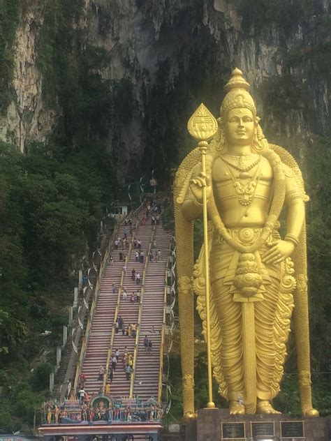 Colorful stairs of batu caves. Batu Caves Kuala Lumpur | Statue, Lord murugan, Batu caves