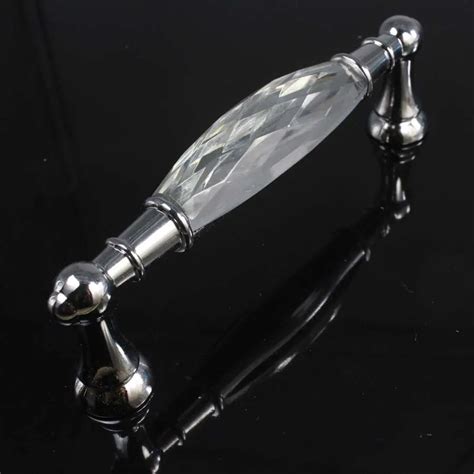 128mm Fashion Deluxe Clear Crystal Villadom Furniture Handle Shiny