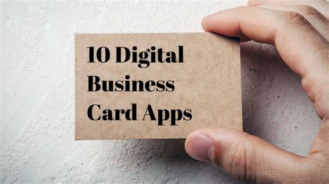 Only include the details you need, which will leave space for other things that will enhance your business card. 10 Apps for Creating a Digital Business Card - Small ...