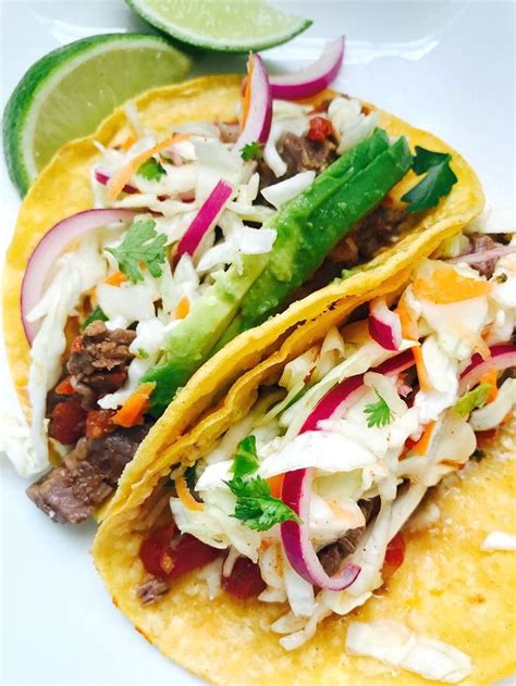 Serve it over crusty buns or mashed potatoes; These 21 Day Fix Instant Pot Flank Steak Tacos might be my new favorite taco recipe...and that's ...