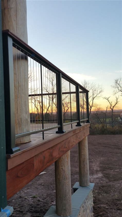 Cable railing kits for wood metal balusters. Fortress Vertical Cable Railing | Cable railing deck ...