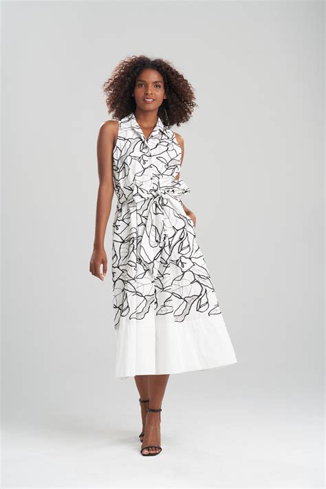 Hana Cotton Poplin Embroidered Halter Dress