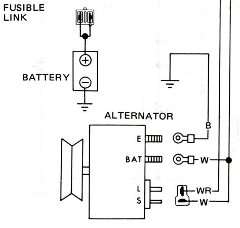 Wiring Diagram Alternator To Battery Wiring Flow Schema