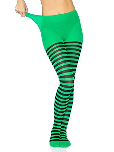 Leg Avenue Womens Nylon Striped Tights Clothing And Accessories