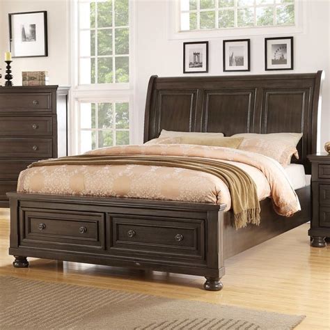 Darby Home Co Elkland Storage Sleigh Bed And Reviews Wayfair