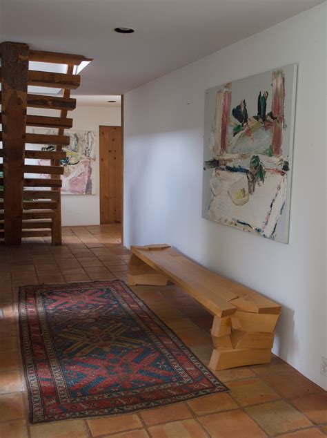 All bedroom benches can be shipped to you at home. Entryway Bench: indoor benches in Wood & Concrete | Nico ...
